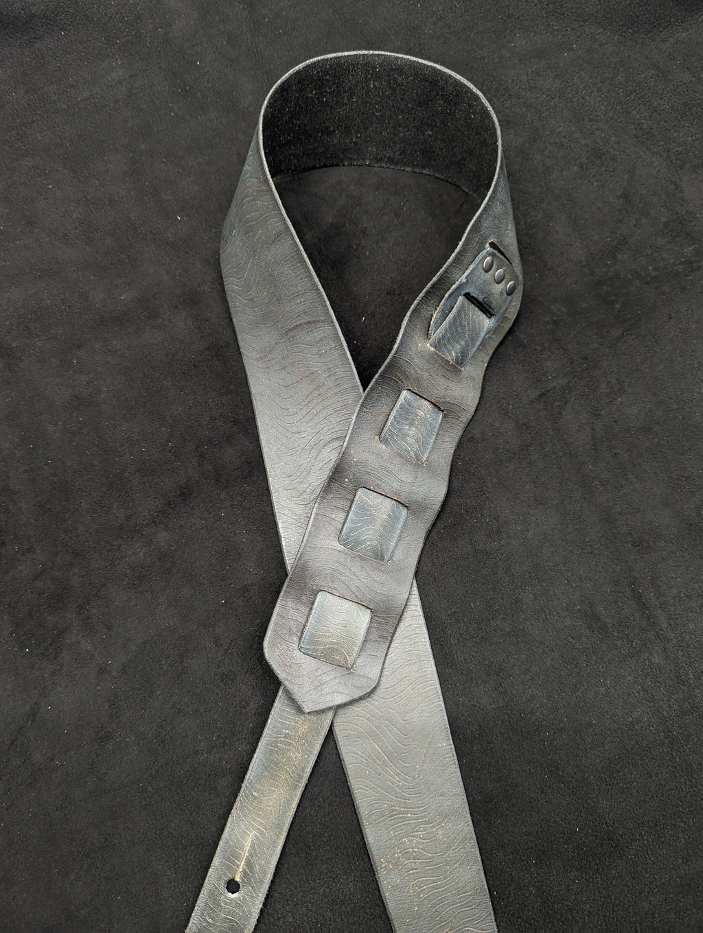 The Indigo Waves Guitar Strap