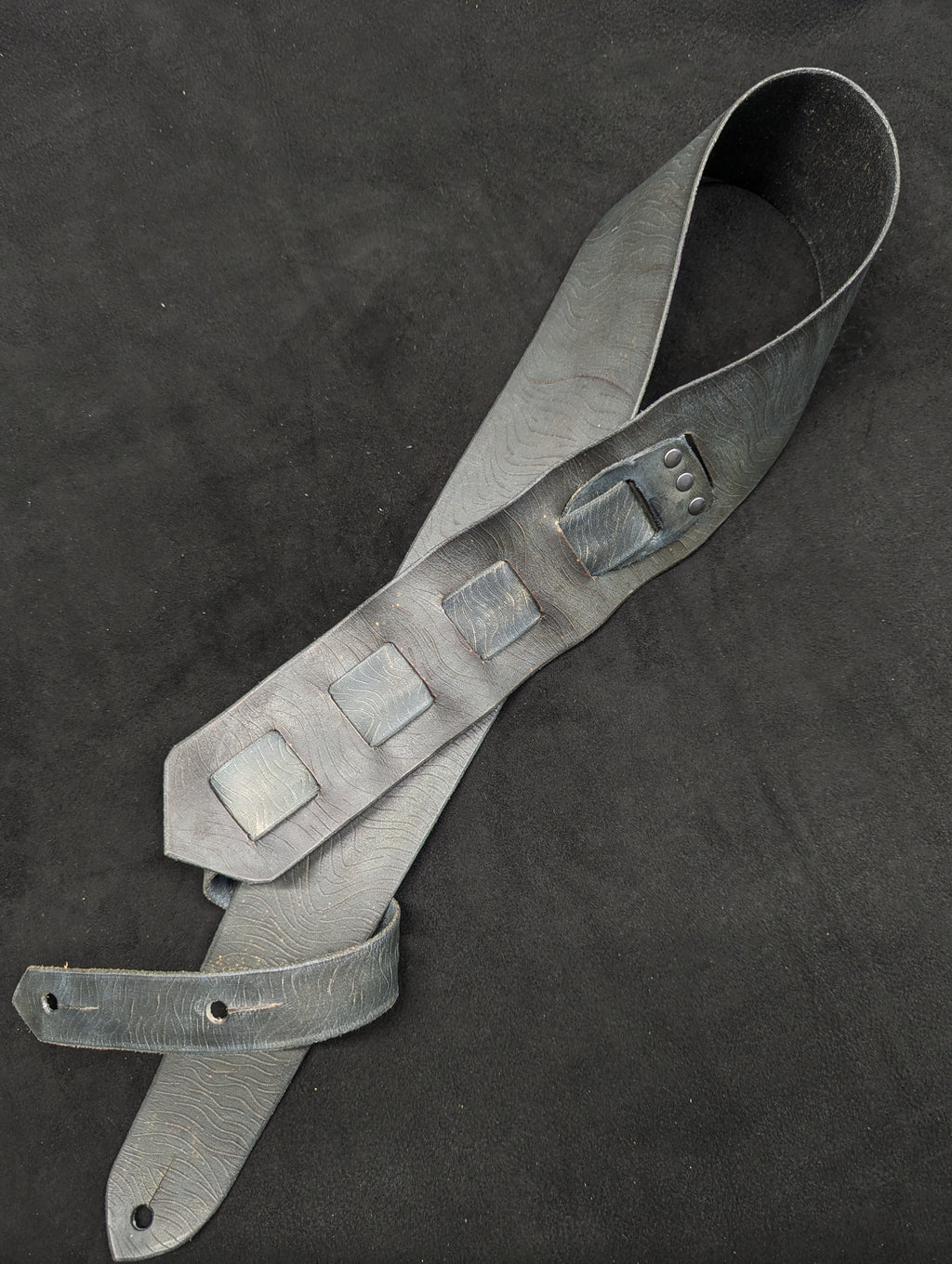 The Indigo Waves Guitar Strap